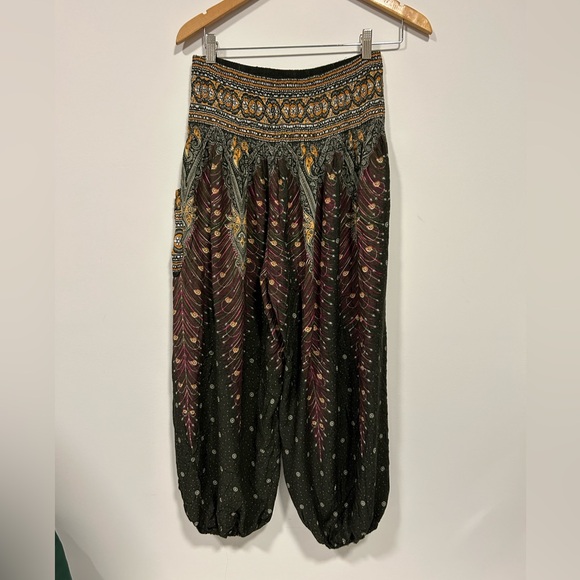Bohemian pants with 1 side pocket - Picture 2 of 2